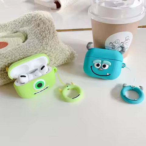 Cartoon Monster Silicone Case for AirPods Pro2 Airpod Pro 1 2 3 Bluetooth Earbuds Charging Box Prote