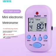 LAFAYE Clip-on Pocket Metronome, Earphone Output Professional Mini Metronome, Digital Tuner LCD Colo