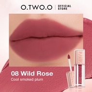 O.TWO.O Bộ 2 thỏi son – Son kem lì môi bùn + Son bóng dưỡng ẩm