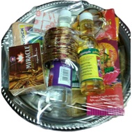 Goddess Amman Sirru Set With Stainless Steel Tray & Saree