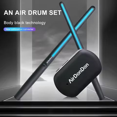 Portable Air Drum Set Air Drum Foot Sensor Realistic Effect Air Drum Adapter Electronic Drum Set for