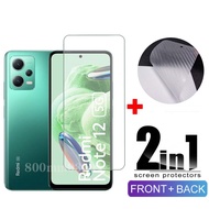 HD Screen Protector Full Cover Tempered Glass Film For Xiaomi Redmi Note 13 12 11 10 Pro Plus 12 Turbo 12C 5G 4G Glass Film and Back Protector