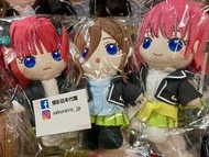 [現貨] (衣服可脫！可自由擺pose) 五等分的花嫁∬ 縫製布偶公仔 中野一花 中野二乃 中野三玖