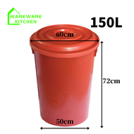 150L/ 38G Heavy Duty Big Pail with Cover| Quality Industry Pail| Baldi Air Besar| Tong Air Besar| To