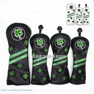 Golf Head Protective Cover Lucky Four-Leaf Clover Cap Cover No. 1 Wood No. 3 No. 5 Wood Iron Wood Po