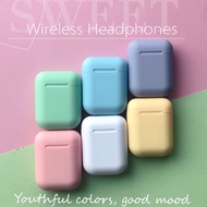 GD SHOP New Colorful I12 Wireless Touch Control Earbuds Frosted Feel TWS Earphone 5.0 Stereo Headset