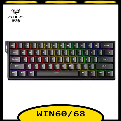 AULA WIN60 WIN68 HE Esports Magnetic Switch Keyboard Rapid Trigger 8K Return RGB Hotswap 60% 68% Cus