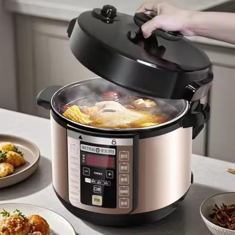 Electric pressure cooker, household dual bladder multifunctional electric pressure cooker, fully aut