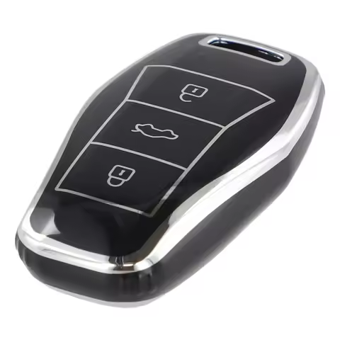 Car Key Shell Key Cover Non Deformation TPU Wear Resistant Quick Installation For JAC SOL E10X QX X7
