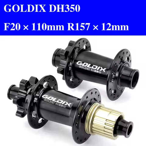 GOLDIX DH350 Heavy Duty Mountain Bike Hub 6 Bolt Disc Brake for DH AM Mountain Bike Hub Ratchet 52T 