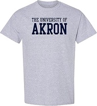 University of Akron Zips Basic Block, Team Color T Shirt