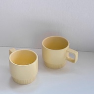[Ready Stock] Ins Style Ceramic Light Yellow Mug