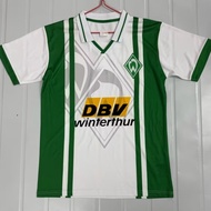 96-97 YD Bremen Home White Retro Short-Sleeve High-Quality Soccer Jersey S-XXL