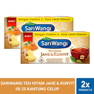 Sariwangi Teh Hitam Jahe & Kunyit Teh Celup 2x25 pcs
