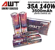 (RAINBOW) AWT IMR 18650 3.7V 3500mah 35A High Drain Rechargeable Battery (1pcs)