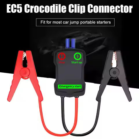 1pc Jumper Cable EC5 Connector Alligator Clamp Booster Battery for Car Jump Starter with EC5 Plug Co