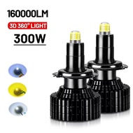 2PCS 3D 360 H7 Led Canbus Car Headlights Bulbs 160000LM H11 H1 HB3 9005 HB4 9006 300W Automotive Fog