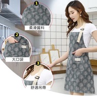 其他品牌 - 跣水防油 男女適用韓式牛仔布圍裙 型格間條跣水防水防油圍裙 圍裙