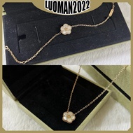 VCA fashion plum white Fritillaria bracelet necklace