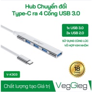 Type-c Splitter/Hub to 4 USB 3.0 Ports - V-K303