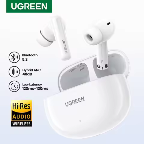 UGREEN HiTune T6s ANC TWS Wireless Earbuds Active Noise Cancellation Hi-Res LDAC Bluetooth 5.3 Earph