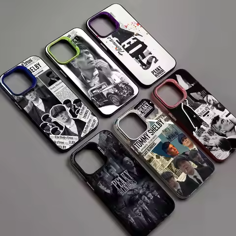 Movie P-Peakys-B-Blinders Phone Case For IPhone 16 15 14 13 12 11 Pro Max 17 Plus Colorful Cover