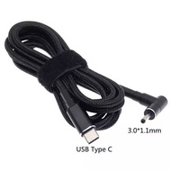 Dây cáp sạc Đầu Chuyển Đổi PD 100W USB Type C sang DC 3.0x1.1 mm / 3.0*1.1 mm chuyên dụng cho laptop