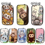 QINJUE Pencil Cases, Large Capacity Cute Cartoon Labubu Pencil Bag, Stationery Box