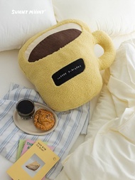 可愛治癒毛絨異形咖啡杯抱枕沙發床頭辦公室座椅靠枕