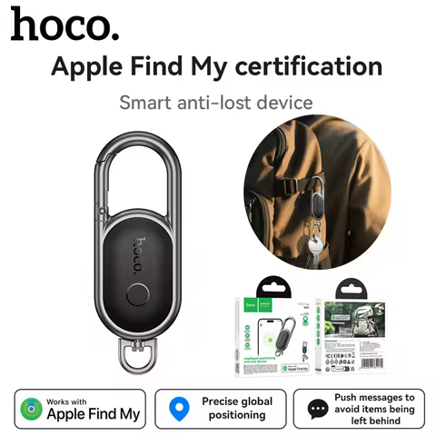 E91J Mini GPS Tracker SmartTag Keychain Compatible with iOS Find My App Anti-Lost Locator for Pet Do
