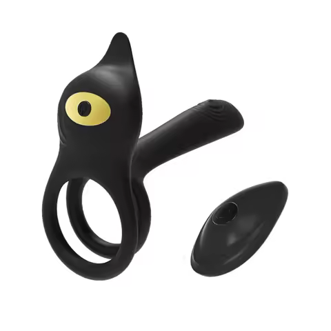 Custom Silicone Vibrating Locking Ring Men and Women, Clitoral Ring with 10 Vibrating Frequencies, D