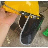 Bộ khung gắn nón ( MIẾNG KÍNH FC 45 + GỌNG NHÔM A2 ) dùng cho cắt cỏ hàn cắt phun thuốc trừ sâu....