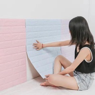 3D Foam Wallpaper Adhesive Wall Decor pelekat bilik tidur Wallpaper dinding Wall Stickers Living Roo