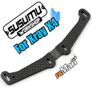 Susumu 碳纖維遙控車改裝零件  Graphite Rear Body Mount For Xray X4 24