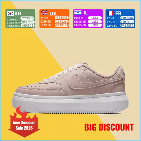 Nike Court Vision 1 Alta Versatile Comfort Classic Minimalism Durable Breathability Women's Low-Top 