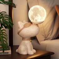 [YJL] Beagle desk lamp bedroom bedside lamp atmosphere cartoon decoration living room foyer housewar