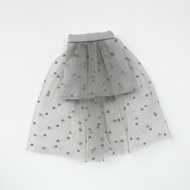 Blythe clothes Plaid Pleated Skirt Off-Shoulder Top tulle Dress set Ruffle Skirt for Licca Azones Ob