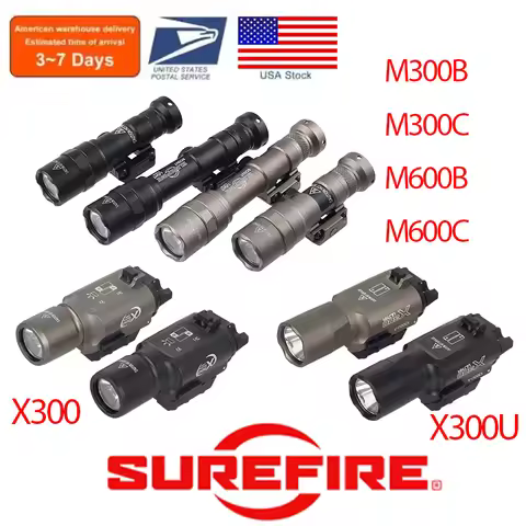 US Warehouse SureFire X300 X300U M300B M300C M600B M600C Ultra Weapons Flashlight Tactical Scout Lig