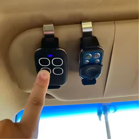 Car Sun Visor Clip Holder Gate Remote 45-67mm for Garage Door Control Car Keychain Barrier Universal