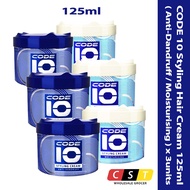 CODE 10 Styling Hair Cream 125ml (Anti-Dandruff / Moisturising) X 3 Units