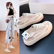 Sports Shoes Women Shoes White Shoes Thick-Soled Shoes Korean Version Breathable Thick-Soled W4PC