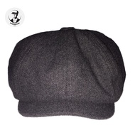 Topi Newsboy Classic / Newsboy Cap Wool Super Grey Series
