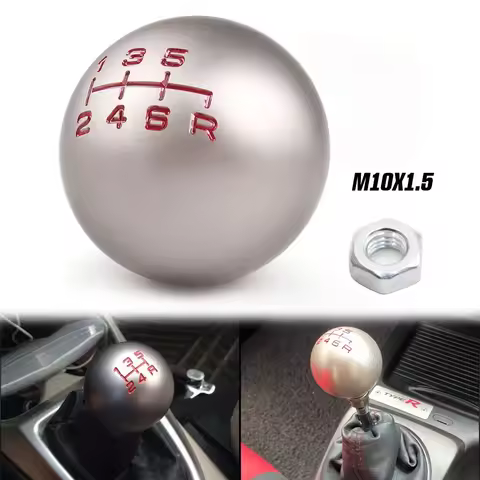 Car Shift Gear Knob 5/6 Speed Aluminum Ball Shape For Honda Fit Civic City FD2 FN2 EP3 TYPE R DC2 DC