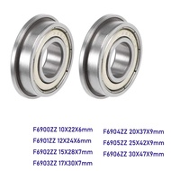 2/5PCS Bearing F6900ZZ 10X22X6 mm Flange Bearing F6900 F6901 F6902 F6903 F6904 F6905 F6906 ZZ ZZ Z 2