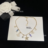 SF2L New Style 25c Ocean Series Perfume Bottle Starfish Necklace Diamond-Studded Multi-Element Uniqu
