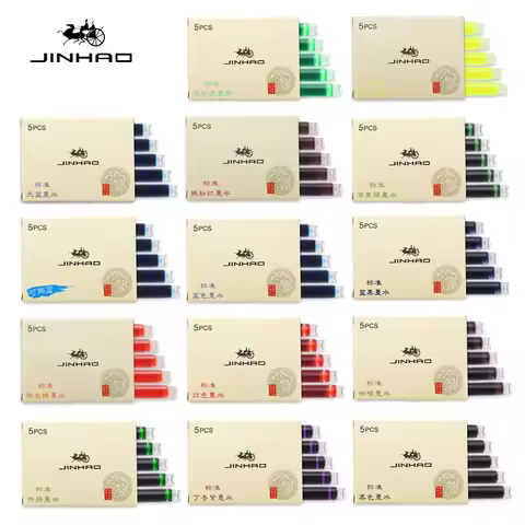 Jinhao 5/10/15 Pc Fountain Pen ink Cartridge Refill Fountain Pen Ink Fountain Pen Chinese ink Statio