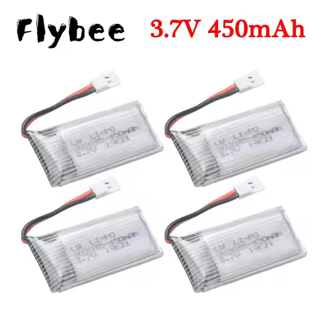 H31 Battery 3.7V 450mAh Rechargeable Lipo Battery for H31 X4 H107 H6C KY101 E33C E33 U816A V252 RC Q