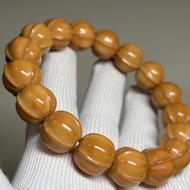 文玩猴頭核桃精工大鯊魚背手串～15mm~手感好原生態生長紋、高密度易盤玩，走色超快。