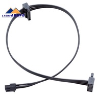 Ltehf2Pcs  4Pin to Dual 15Pin SATA HDD Power Cable  4P to Serial SSD Dual HDD Power Cable, 45cm/17.7