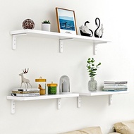 🚓Wall Shelf Wall Bookshelf Wall-Mounted Partition Wall Shelf Wall-Mounted Wooden Board Bracket Hanging Single Shelf